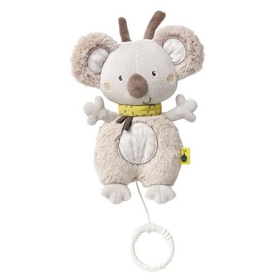 Fehn Muziekdoosje, baby, slaaphulp, knuffel met zachte melodie "Mozarts Wiegenlied", voor onderweg en thuis, muziekspeelgoed voor baby's en peuters, koala