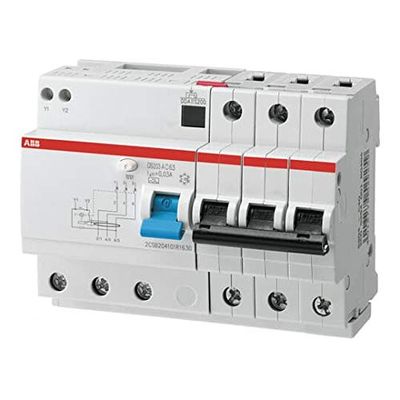 ABB RCBO DS200 - Interruptor FI/LS (50 A, 3 pines, tipo C)