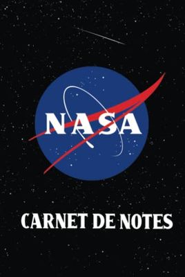 NASA Carnet de notes: Insignia Meatball Logo et planètes du système solaire brillant Couverture rigide / 6 x 9 Inches - 15,24 x 22,86 cm 200 pages ... / Carnet de notes pour tous les créatifs