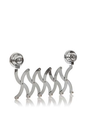 Perchero extensible Surelock. Color plata. Medidas 14,5x23x3,5cm. RAN5113.
