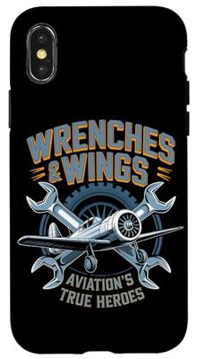 Aviation Aircraft Mechanic Airframe Airplane Repair Case for iPhone X/XS