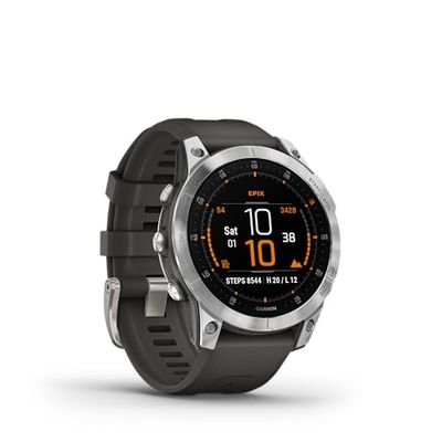 GARMIN Epix Slate Gen 2, GPS Multisport Smartwatch, Met 1,3-Inch AMOLED-Scherm, 30 Sport-Apps, Tot 16 Dagen Batterijduur, Muziekopslag, Garmin Pay, Roestvrij Staal (Gereviseerd)