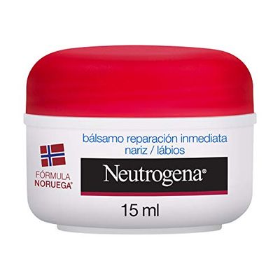 Neutrogena, Balsamo Labbra e Naso Riparazione Immediata, Formula Norvegese, 15ml