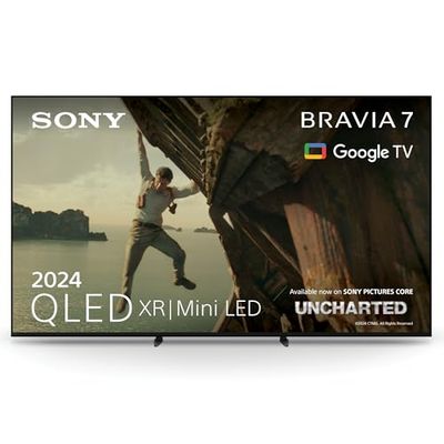 Sony BRAVIA 7 QLED (XR l Mini LED) 75 pollici 4K HDR Google Smart TV (2024) | Gaming menu per PlayStation 5, IMAX Enhanced, Dolby Vision Atmos, Chromecast, AirPlay, 120Hz 75XR70