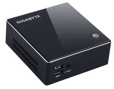 Gigabyte Brix Ultra Compact Barebone PC (Intel Celeron 2955U, 1x mSATA, 1x S-ATA, 2x DDR3L, Wi-Fi, USB 3.0, HDMI, Mini DisplayPort)