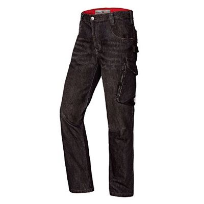 BP 1990-038-09 - Jeans da lavoro – silhouette sottile – taglio ergonomico – tessuto elasticizzato – 78% cotone, 22% elastomultiester – vestibilità aderente – Taglia: 34/32 – Colore: nero slavato