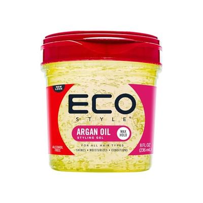 Eco Style Moroccan Argan Oil Eco Styler Hair Gel, Nourish and Repair, Alcohol-Free, 236 ml (Pack of 1)