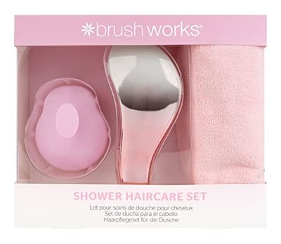 Brushworks Shower Haircare Set Pink