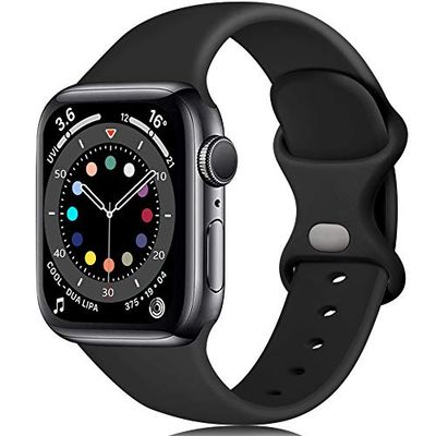 Epova Armband compatibel met Apple Watch armband 42 mm, 44 mm, 45 mm, 46 mm, 49 mm, zachte siliconen vervangende armbanden compatibel met Apple Watch Ultra/Ultra 2/iWatch SE Series 10, 9, 8, 7, 6, 5