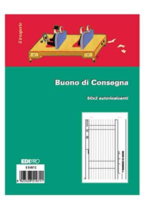 EDIPRO - E5197C - Blocco buono di consegna 50x2 autoricalcante f.to 12x17,5