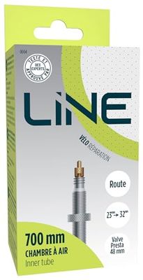 700 x luftkammare 23 till 700X 32 med Presta-ventil för 28 tums däck och hjul - LINE, svart