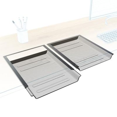KD Essentials – 2x Cajón para escritorio, almacena documentos A4 y suministros de oficina de forma discreta debajo del escritorio, cajón como organizador/soporte en la oficina