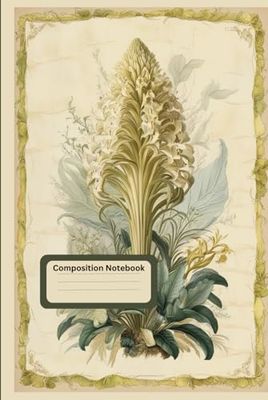 Composition Notebook College Ruled: Vintage Roses Botanical Illustration: Journal For School, College, Work, Office | Wide Lined