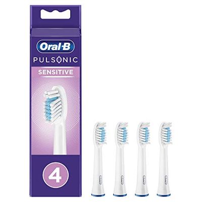 Oral-B Pulsonic Brossettes De Rechange Pour Brosse À Dents Sonique Jusqu’À 100 % D’Élimination De La Plaque Dentaire, Pack De 4