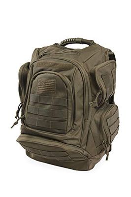 Highland Tactical Sac à dos tactique unisexe, Vert foncé (olive terne), Taille unique, Ordinateur portable