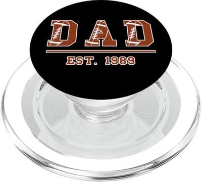 Rugby Papá Desde 1989 Cumpleaños Día del Padre Vintage PopSockets PopGrip para MagSafe