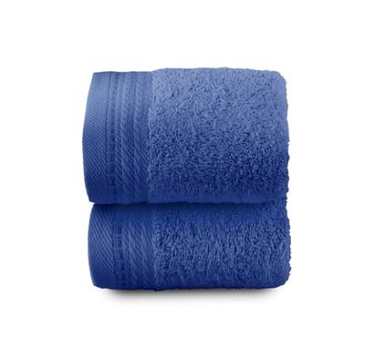 Top Towel - Premium - Grandes Serviettes de Bain - Serviettes de Bain - 2 Serviettes pour Le Visage ou Le Bidet - 30x50 cm - 100% Coton - 600 Grammes - Azuline