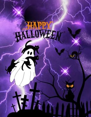 Happy Halloween Coloring Books: Spooky Halloween Vibes