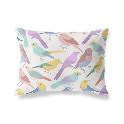 BonaMaison Pattern Casuale Fodera per Cuscino Cotone e Copricuscini Federa per Divano Casa Soggiorno Camera da Letto Decorazione Interni ed Esterni, 45x60 Cm - Progettata e Prodotta in Turchia