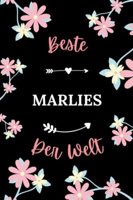 Beste Marlies der welt: Notizbuch Marlies Kollegin - 110 linierte Seiten - Geschenk für eine Frauen Marlies personalisiert mit Namen