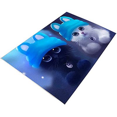 Tapis en polyester estampillé 100 x 150 cm