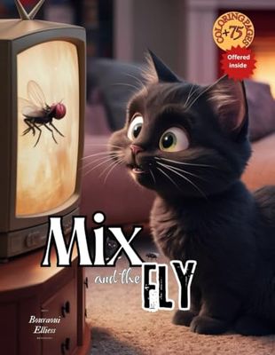 Mix and the Fly: Children's book, cat, animals, cute, illustrated story, kids 3-6 years, feline adventure, imaginative, learning, emotions, ... gentle, adorable, ideal gift, young readers