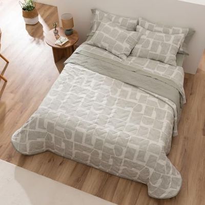 Burrito Blanco | Bouto-täcken | 105 cm säng (+storlekar tillgängliga) | Design 630 | Laurelfärg (105 x 190/200 cm)