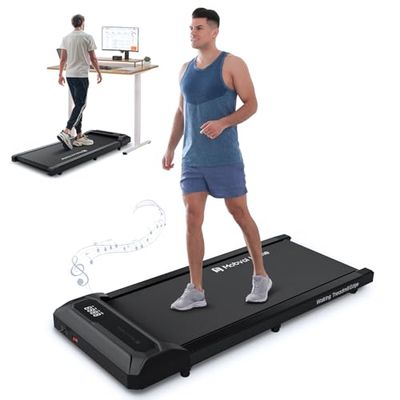 Mobvoi Loopkussen Loopband voor Thuis Draagbaar Onder Bureau Loopband met Afstandsbediening en LED-Display, Wandelen Joggen Lopen Machine, Instelbare Snelheden 6/KMH
