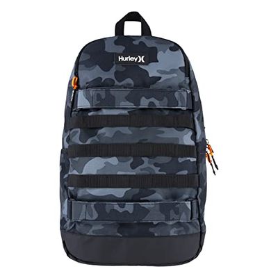 Hurley Shark Bite Rugzak Unisex Volwassene, Grijze Camo, L, Eén echte rugzak
