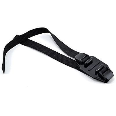 Ksix BXGO18 - Correa para Casco ventilado (Compatible con Go Pro y camaras Deportivas) Color Negro