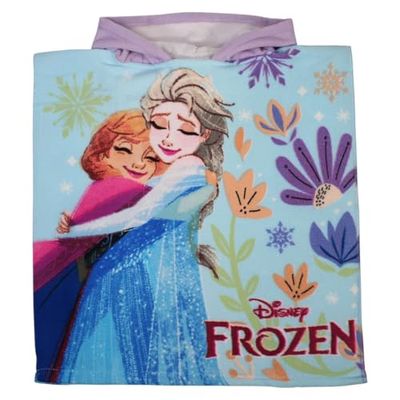 Disney FROZEN, poncho in poliestere Frozen, bambina, viola, taglia unica - FRO36-5076 S1-TU
