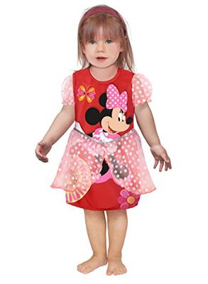 Ciao 11249.18-24 - Principesse Disney Vestito Baby Minnie Classic, Rosso, 18-24 mesi