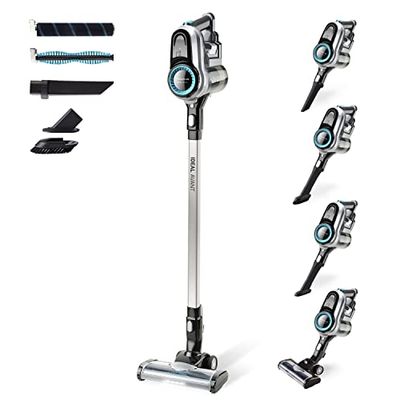 Taurus Ideal Avant - Aspirador 3 en 1. de escoba, de mano y lanza "EXTENSIVE". 29.6V. 650 ml. Zapata Turbo Brush con 2 cepillos. HEPA. 180º. Autonomía de 45 min. Simple Charge. Gris.