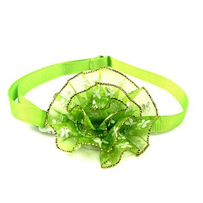 KAEHA S-IT-014-03 bloemen halsband voor honden accessoires voor puppy's kat bowtie-decoratie voor zwevende decoratie groen