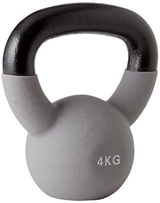 UPFIT - Mancuerna de 4 kg, Kettlebell - Por unidad - Agarre fácil y cómodo - Forma estudiada para poder realizar diferentes ejercicios versátiles - Hecho de hierro fundido para resistencia confiable