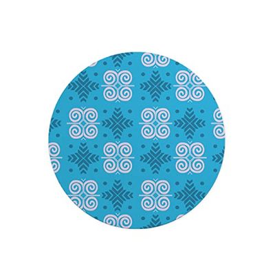 Questo Casa, Round Digital Printed Mouse Pad, Non-Slip Base, for Office and Home, Diameter:22cm