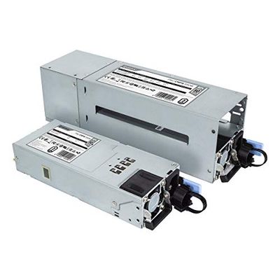 UNYKAch Fuente de Alimentación Redundante Server CRPS 550WR 92% Eficiencia 80 Plus Platinum con Dos Módulos de Potencia Intercambiables y Adaptador para Convertirse en Formato ATX Estándar