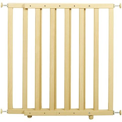 roba Barreira de segurança infantil extensível, madeira natural, sem perfuração, para portas e escadas, largura ajustável de 62, 106 cm