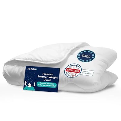 ZenPur - Premium dekbed, 155 x 220 cm, licht, verkoelend zomerdekbed, hypoallergene deken met Ökotex certificaat, dun zomerdekbed