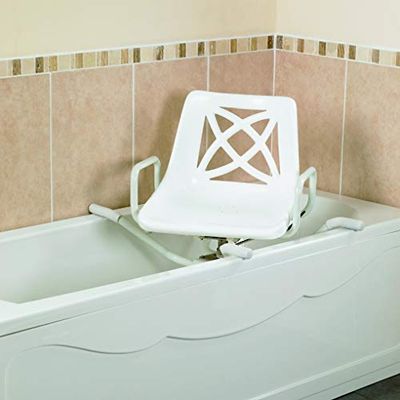 Homecraft Badstoel, Swivelling Badhulp voor Ouderij of Disabled, Aluminium Roterende Badstoel, Badkamer Assistance, Veilig en Stavend, 665 mm, Wit