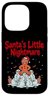 Santa's Little Nightmare Dark Gothmas Gingerbread Christmas Case for iPhone 14 Pro