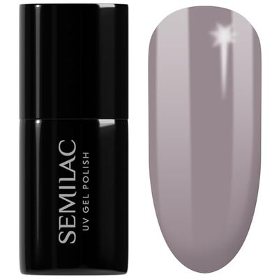 SEMILAC Gel Nail Polish 140 Little Stone - Full Coverage Gel Polish - Soak Off Easy To Use LED/UV Nail Lamp - Long Lasting Manicure and Pedicure up to 3 weeks