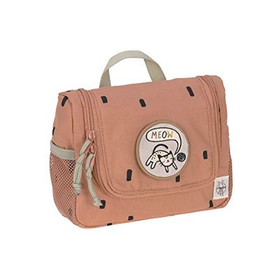 LÄSSIG Bolsa de aseo para bebés Bolsa de aseo colgante, 20 cm/Mini Washbag Happy Prints caramello