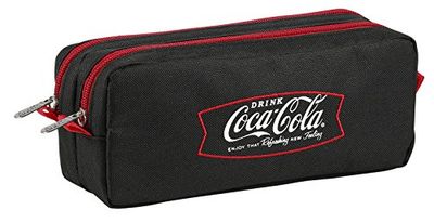 Coca Cola Black Etui, 21 cm, zwart