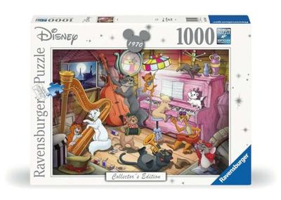 Ravensburger Disney Edition Collector's Edition Puzzle Aristochats 1000 pièces pour Adultes et Enfants à partir de 12 Ans, Blanc