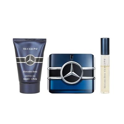 Mercedes-Benz Mercedes-Benz Sign 2022 for Men 3 Pc Gift Set (Eau De Parfum 100 ml + Eau De Parfum 10 ml + Shower Gel 50 ml)