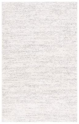 Safavieh Tapis à Poils Longs marocain pour Salon, Salle à Manger, Chambre à Coucher - Collection Berber Shag - Ivoire - 91 x 152 cm