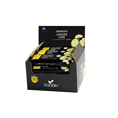 Foodin Ginger Lime Collagen Protein Bar 50g 12PK
