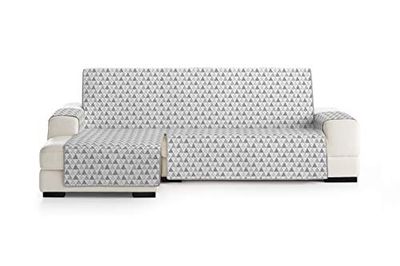 Eysa Nordic Capa de poliéster, cinzento, Chaise Longue 240 cm. Válido para sofá de 250 a 300 cm