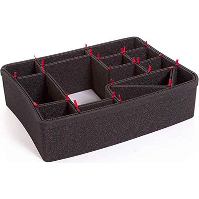 Peli 1555 TrekPak Divider Set, Original Air Case Accessory, Compatible Air 1555, Colour: Black